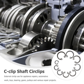 Pierścień mocujący Klamra Stal 2 zestawy