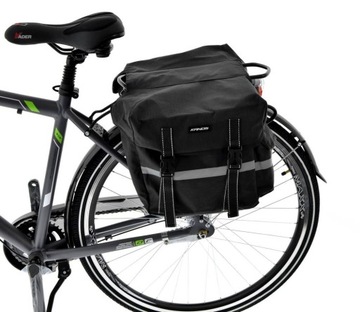 SAKWA ROWEROWA NA BAGAŻNIK DWUK 35x15.3x33.5cm 36L
