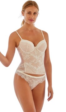 DORINA gorset z tiulu i koronki FLEUR 80A