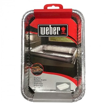 Tacka grillowa aluminium Weber prostokątny 21,84 x 15,24 cm