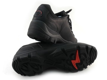 Wojas 9377-91 buty trekkingowe skórzane czarne 43