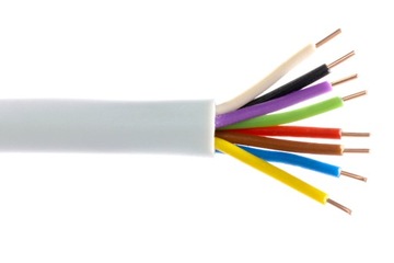 Przewód kabel alarmowy YDTY 8x0,5 – 1m