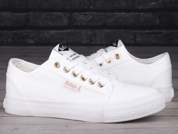 Buty, trampki damskie Lee Cooper WHITE