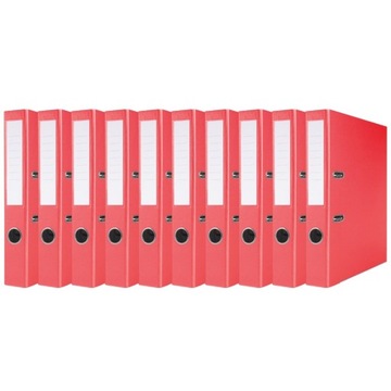 Segregator Biurowy A4 z Dźwignią Okucie 50mm Czerwony x10
