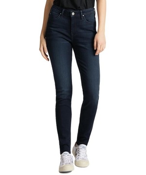 Jeansy Lee Scarlett High L626PHQS Worn Ebony 27/29