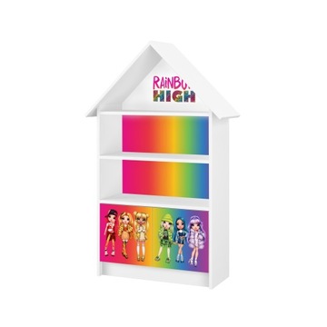 Regał dziecięcy BOO DOMEK rainbow high tęczowy 125