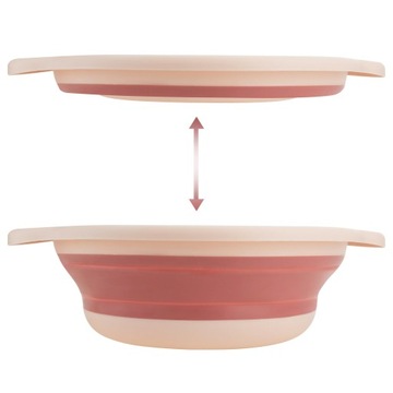 СКЛАДНАЯ СИЛИКОНОВАЯ ЧАШКА-КОНТЕЙНЕР УНИВЕРСАЛЬНАЯ КРУГЛАЯ ЧАША 3 Л