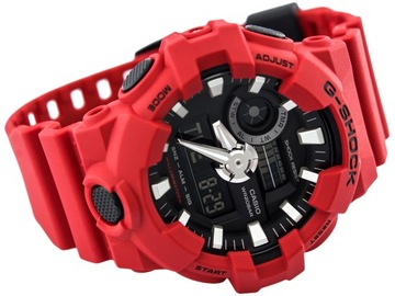 MĘSKI ZEGAREK CASIO GA-700-4A G-SHOCK DO PŁYWANIA