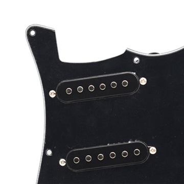 Pickguard do gitary, okablowany, przenośny, 11-otworowy, okablowany w stylu vintage, SSH, czarny