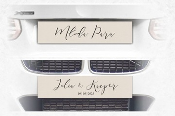 Таблички на свадебное авто Pastel Rainbow COLORS