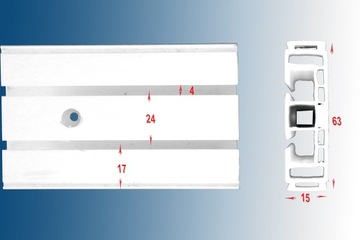 Потолочный карниз из ПВХ с двойной направляющей + КРЫШКА.