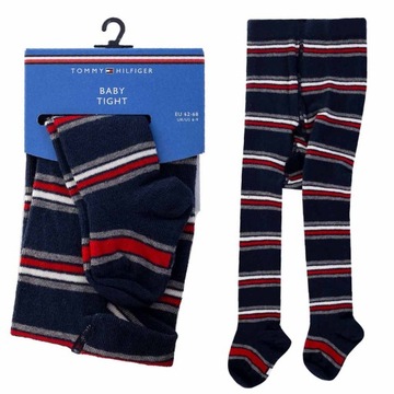 TOMMY HILFIGER RAJSTOPKI DZIECIĘCE NAVY r.62-68