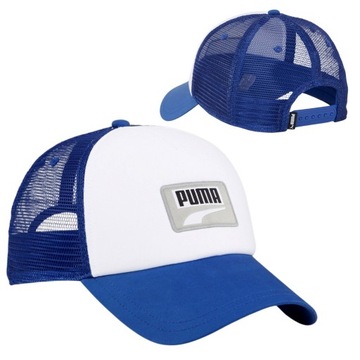 Czapka z Daszkiem Puma Trucker Cap Siatkowy Tył Niebiesko Biała