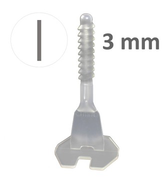 Twist Level! poziomowanie płytek, PROSTE 3mm x 300