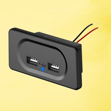Панель с двумя разъемами для быстрого зарядного устройства USB для
