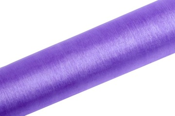 ORGANZA ORGANTYNA liliowa 36cm x 9mb bieżnik