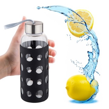 Butelka szklana na wodę lemoniadę smoothie bidon Altom Design 425 ml