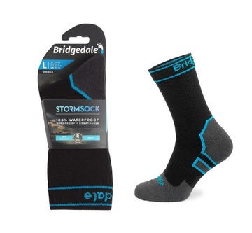 Skarpety Skarpetki Bridgedale STORM SOCK MW BOOT blk/blu L