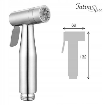 INOX2 słuchawka bidetta dwufunkcyjna stal IntimSpa