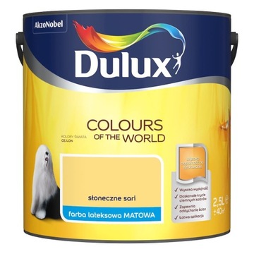Dulux Kolory Świata Farba Słoneczne Sari Mat 2,5L