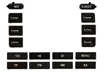 PRZYCISKI KOMPLET ZESTAW RADIO CD RCD 300 DO VW GOLF V 5 PASSAT B6 TOURAN