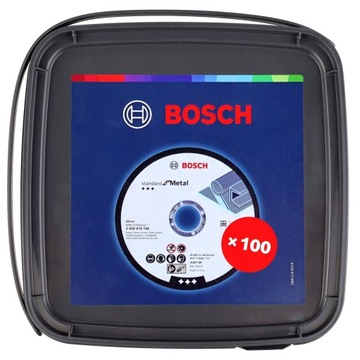 НАБОР BOSCH ИЗ 100 КОРУНДОВЫХ ДИСКОВ для резки металла, сталь, 125/1,0 мм