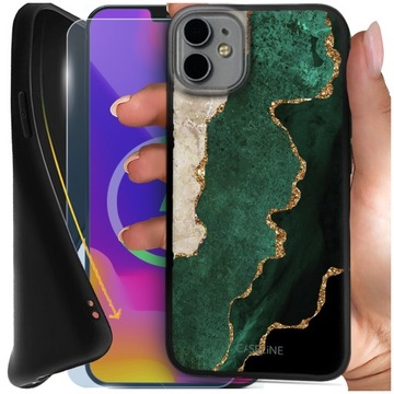 Etui do Apple iPhone 12 Mini MATOWE SLIM + Szkło hartowane 9H