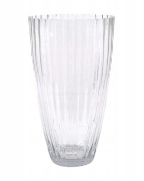 WAZON SZKLANY PRZEZROCZYSTY 37x20x10cm BEZBARWNY