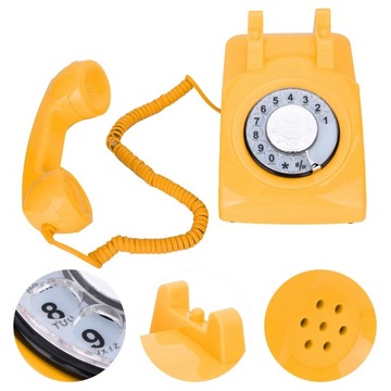 Telefon przewodowy stacjonarny telefon stacjonarny Retro wystrój w HE