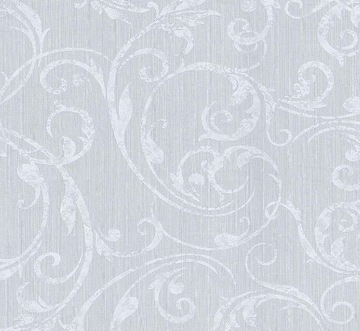 Tapeta ścienna srebrna ornament 42119-20