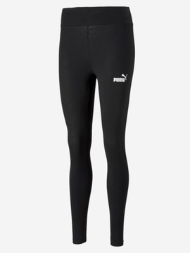 Legginsy Damskie Puma Getry Bawełniane Sportowe Czarne r. XXS