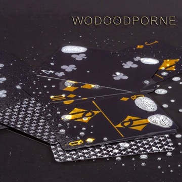 КОЛОДА ЧЕРНЫХ СЕРЕБРЯНЫХ КАРТ ДЛЯ ИГРЫ В ПОКЕР