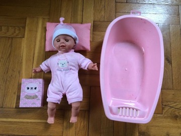 LALKA BABY BORN + WANIENKA + PODUSZECZKA