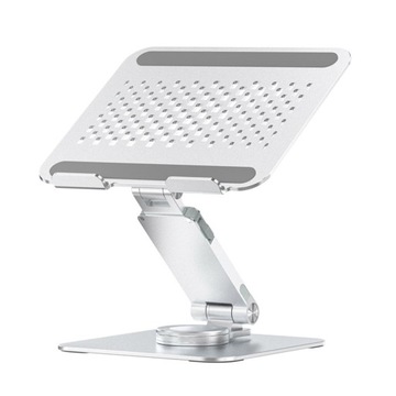 Podstawka pod laptopa ze stopu aluminium, obrotowa, regulowana podstawa