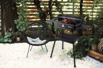 GRILL ELEKTRYCZNY 2w1 OGRODOWY NA TARAS BALKONOWY lub DO DOMU HIT! DUŻA MOC