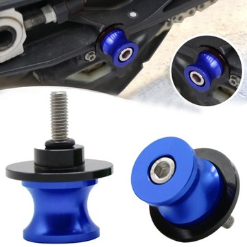 Rolki Wahacza Niebieskie M6 x 1.00 Slidery Motocyklowe do Podnoszenia