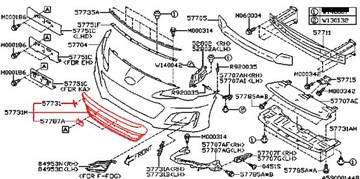 MASKA SPODNÍ MŘÍŽKA VRSTVA NÁRAZNÍKU PŘEDNÍ SUBARU BRZ 16-20
