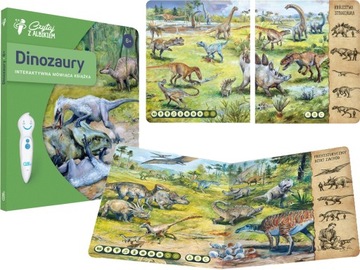 CZYTAJ z ALBIKIEM Interaktywna Mówiąca KSIĄŻKA DINOZAURY Książeczka ALBIK