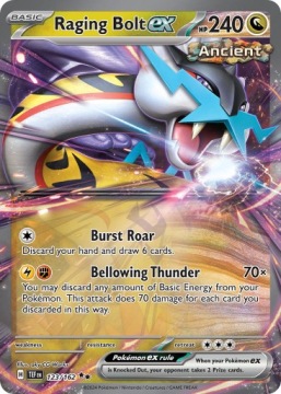 Raging Bolt ex |123/162|TEF|Temporal Forces| Double Rare