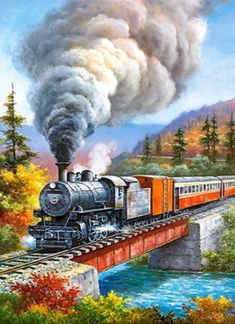 CASTORLAND PUZZLE 200EL POCIĄG