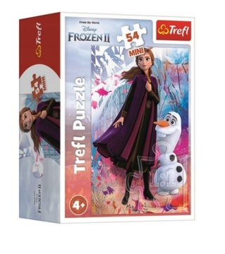PUZZLE 54 MINI W ŚWIECIE ANNY I ELSY FROZEN TREFL