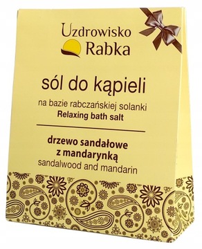 Rabczańska sól do kąpieli DRZEWO SANDAŁOWE MANDARYNKA k. UZDROWISKO RABKA