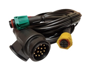 WIĄZKA PRZEWÓD DO PRZYCZEP WTYCZKA BAJONET 5 PIN KABEL 5 METRÓW WTYK 13 PIN