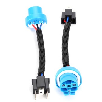 2 szt. 9007 męski na H4 wtyk żeński reflektor