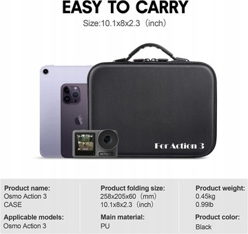 PRZENOŚNA TORBA PODRÓŻNA NA RAMIĘ DO DJI ACTION 3
