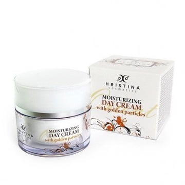 Naturalny Krem na dzień z CZĄSTECZKAMI ZŁOTA SPF30 Hristina