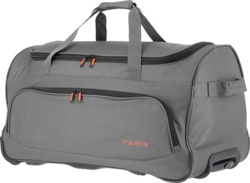 TORBA PODRÓŻNA WALIZKA MIĘKKA RĄCZKA KOŁA 89L TRAVELITE BASICS FRESH SZARA