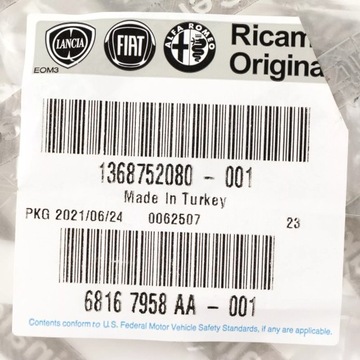 DUCATO 12- 2.3 JTD Euro 5 PRZEWÓD POMPA VACUM-SERWO 1368752080