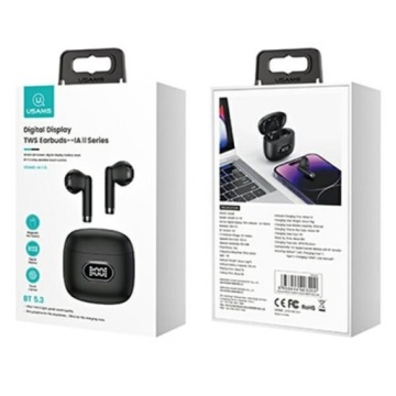 Наушники Bluetooth 5.3 TWS IA II со светодиодной подсветкой, черные