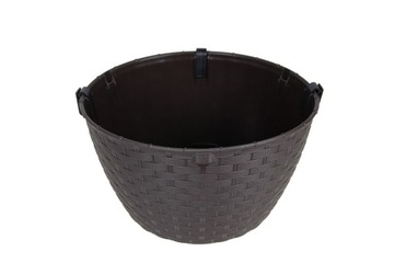 Подвесной цветочный горшок РАТОЛЛА КРЮЧКОМ С КРЮЧКОМ садовый ЦВЕТОЧНЫЙ ГОРШОК коричневый ДЛЯ САДОВЫХ КРЮЧКОВ